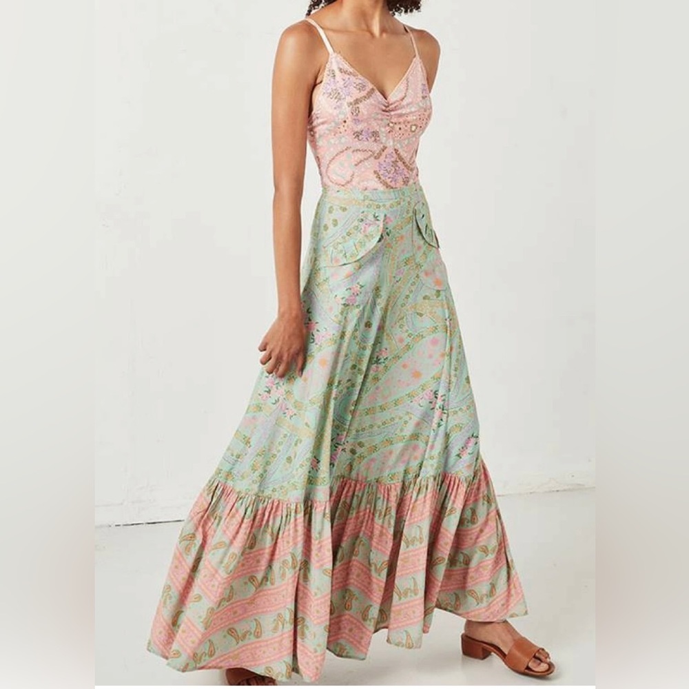 Spell & The Gypsy City Lights Maxi Skirt size XXS NEW with tags